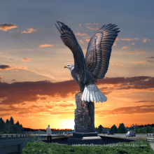 Высокое качество бронзовая скульптура искусство открытый статуи орла
